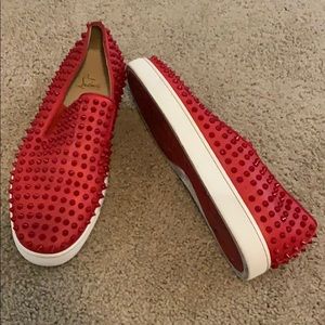 Men’s Red Spike Christian Louboutin Loafers.